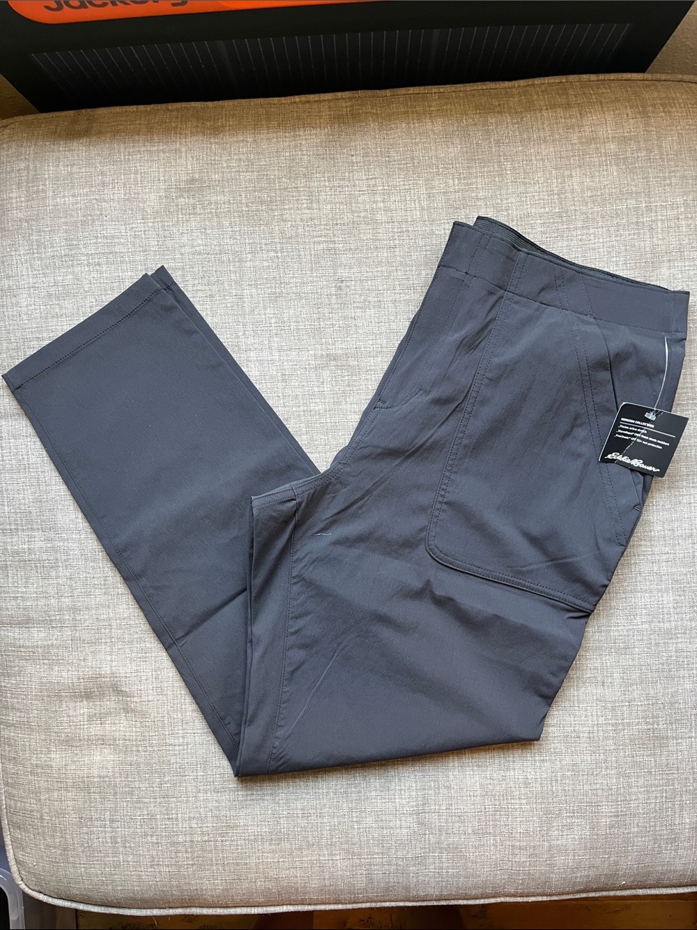 Eddie Bauer Black Sightscape Horizon Ankle Pants Adventure Hiking Camping 12 NWT
